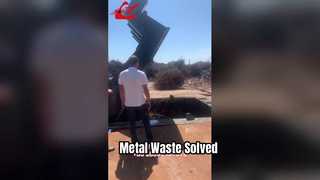 見る: 廃棄物管理ショーケース用の頑丈な廃棄物金属ベーラー装置