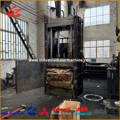 Vertical Paper Baling Machine 100ton Save Storage Space For Compressing Waste Paper