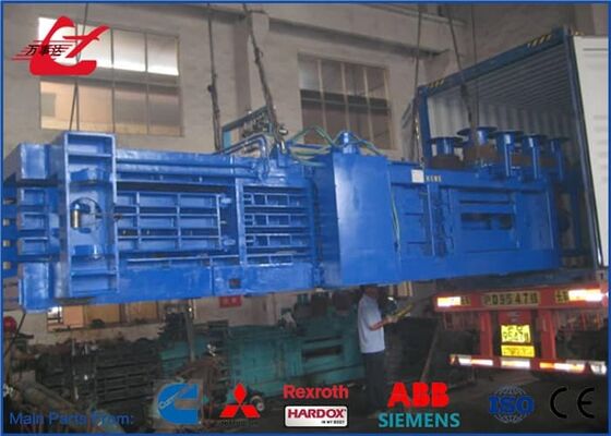 Fully Automatic Horizontal Tying Baler 1250kN For Waste Paper And Cardboard