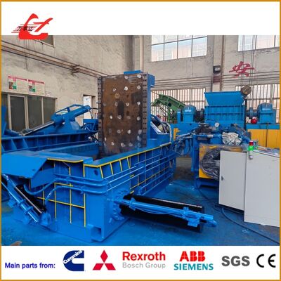 Hydraulic Scrap Metal Baler 3500-4500 Kg/H High Output Turn Out Discharge