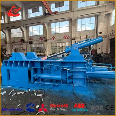 Strong Hydraulic Tire Wire Baler 60KW For Cleaner Workshop Management And Safer Tire Recycling Operations