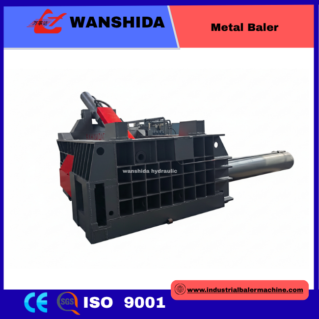 Metal Hydraulic Baling Press Solution  100 Ton Nominal Force With 1000×600mm Press Chamber